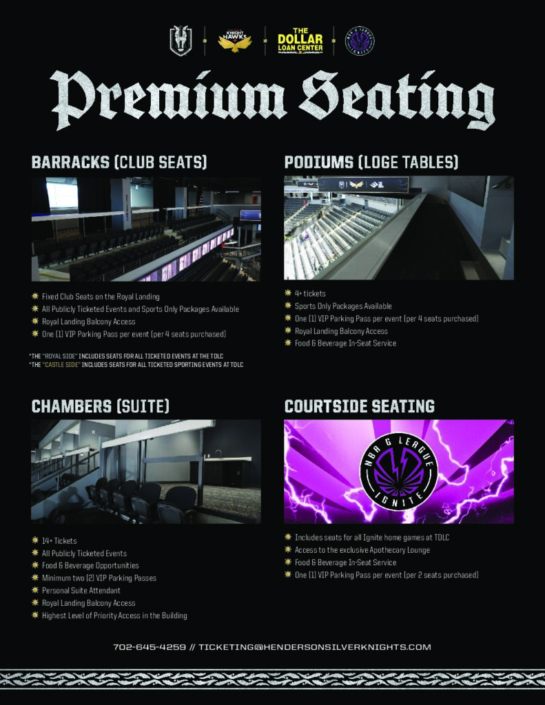Dollar Loan Center Arena seating, prices, tickets, packages, and contact information.